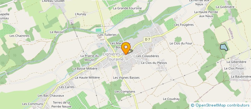 localisation de l'entreprise MADAME CATHERINE LEDUC  LIGNIERES-DE-TOURAINE