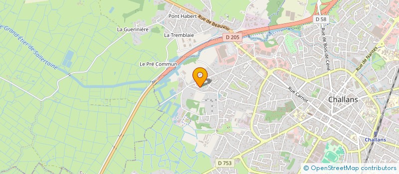 localisation de l'entreprise MADAME CATHERINE LEFEBVRE à CHALLANS