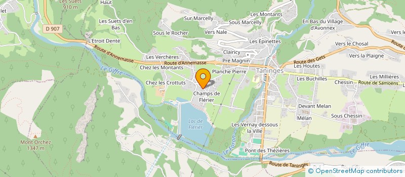 localisation de l'entreprise MADAME CATHERINE LEFEBVRE à TANINGES