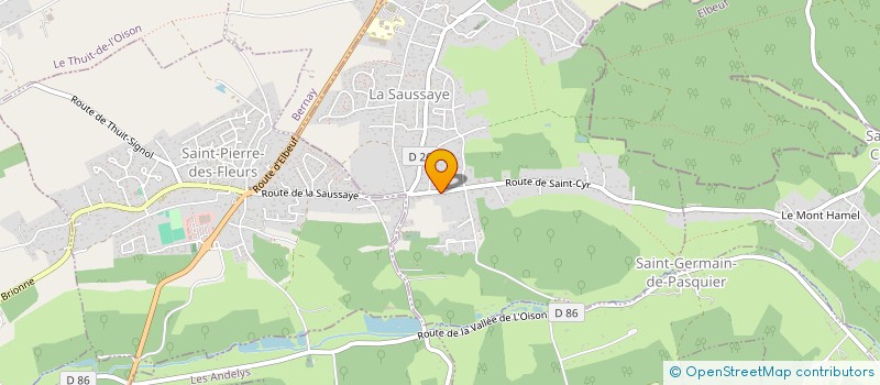 localisation de l'entreprise MADAME CATHERINE LEFEBVRE  LA SAUSSAYE