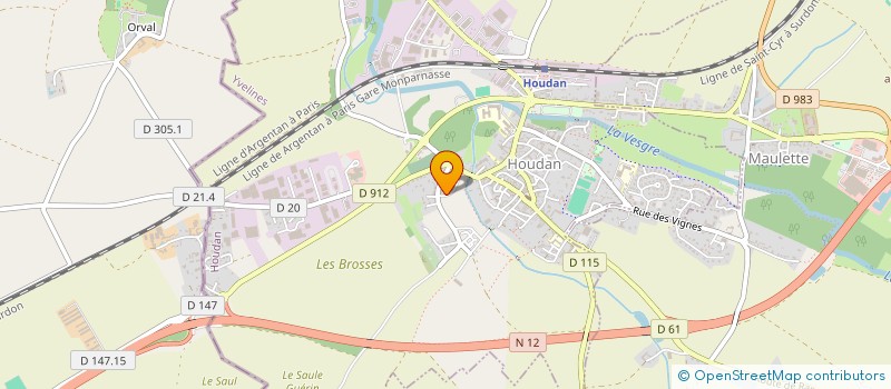 localisation de l'entreprise MADAME CATHERINE LEFORT à HOUDAN
