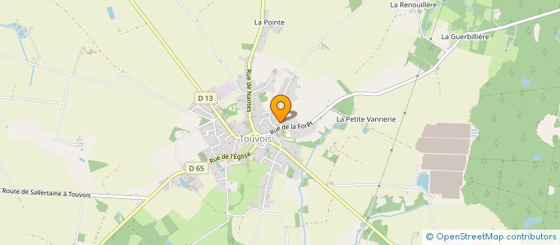 localisation de l'entreprise MADAME CATHERINE LEFORT  TOUVOIS