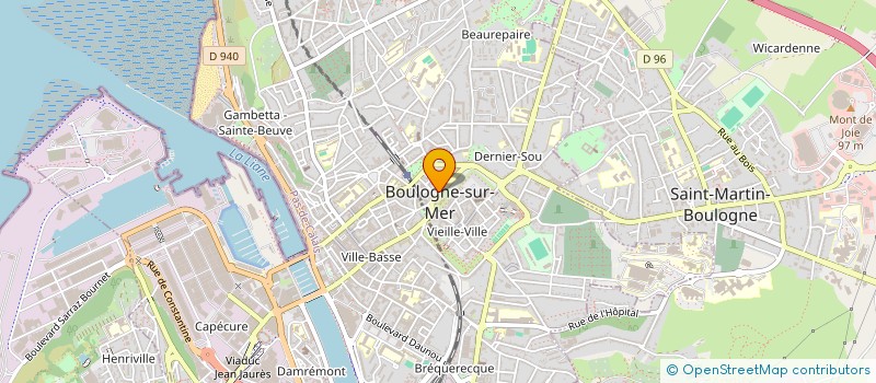 localisation de l'entreprise MADAME CATHERINE LEGER  BOULOGNE-SUR-MER