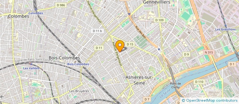 localisation de l'entreprise MADAME CATHERINE LEGER  ASNIERES-SUR-SEINE