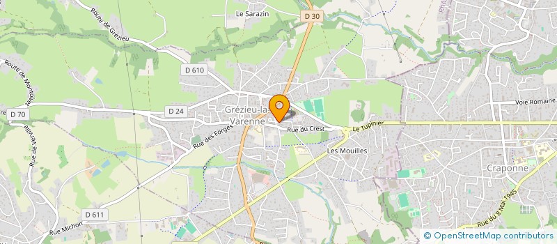 localisation de l'entreprise MADAME CATHERINE LEGRAND  GREZIEU-LA-VARENNE