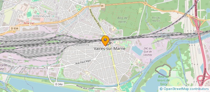localisation de l'entreprise MADAME CATHERINE LEGRAND à VAIRES-SUR-MARNE