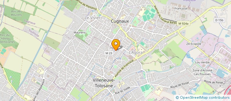 localisation de l'entreprise MADAME CATHERINE LEGRAND à VILLENEUVE-TOLOSANE