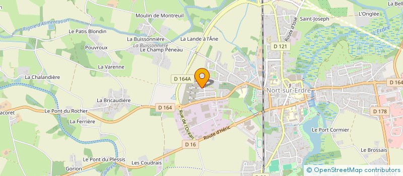 localisation de l'entreprise MADAME CATHERINE LELIARD  NORT-SUR-ERDRE