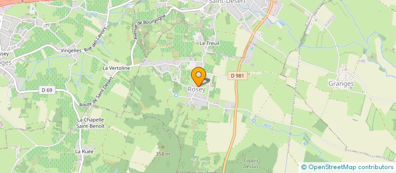 localisation de l'entreprise MADAME CATHERINE LELIEVRE  ROSEY