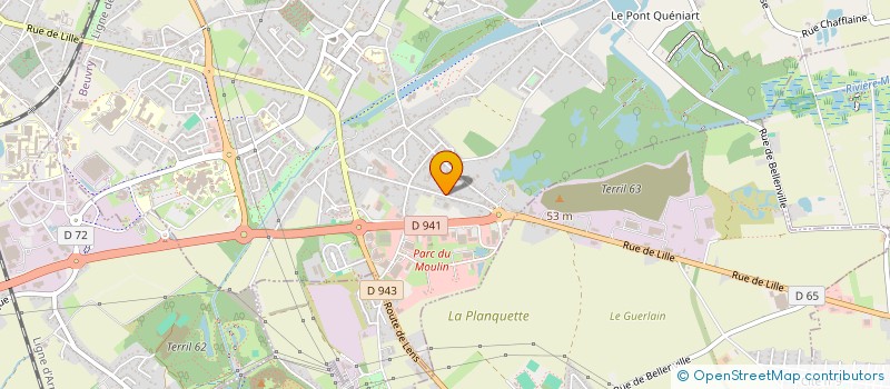 localisation de l'entreprise MADAME CATHERINE LEMAIRE  BEUVRY