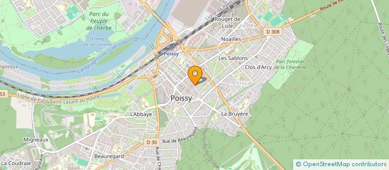 localisation de l'entreprise MADAME CATHERINE LEPOITTEVIN  POISSY