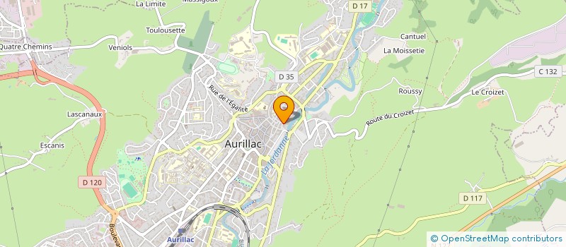 localisation de l'entreprise MADAME CATHERINE LEROUX à AURILLAC