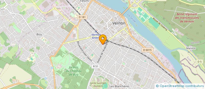 localisation de l'entreprise MADAME CATHERINE LEROY  VERNON