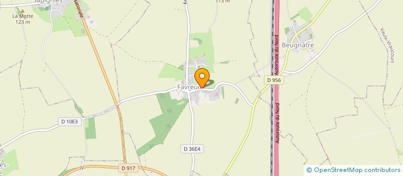 localisation de l'entreprise MADAME CATHERINE LEROY  FAVREUIL