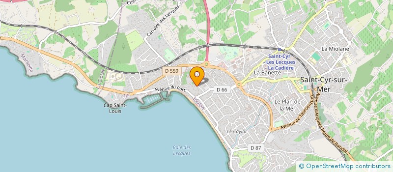 localisation de l'entreprise MADAME CATHERINE LESAUVAGE à SAINT-CYR-SUR-MER