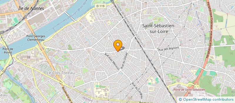 localisation de l'entreprise MADAME CATHERINE LESNIER  SAINT-SEBASTIEN-SUR-LOIRE