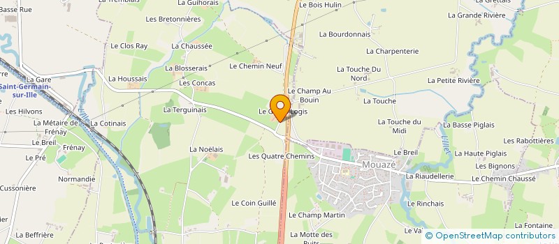 localisation de l'entreprise MADAME CATHERINE LETOURNOUX  CHEVAIGNE