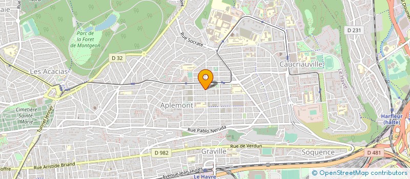 localisation de l'entreprise MADAME CATHERINE LEVIEUX  LE HAVRE