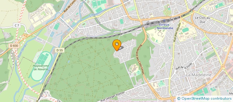 localisation de l'entreprise MADAME CATHERINE LEVITRE  EVREUX