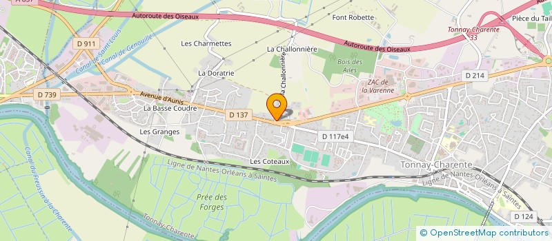 localisation de l'entreprise MADAME CATHERINE LEZEAU  TONNAY-CHARENTE