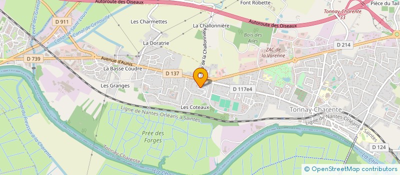 localisation de l'entreprise MADAME CATHERINE LIBEREAU  TONNAY-CHARENTE