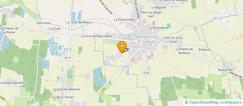 localisation de l'entreprise MADAME CATHERINE LIMOUZIN  SAVIGNE-SUR-LATHAN