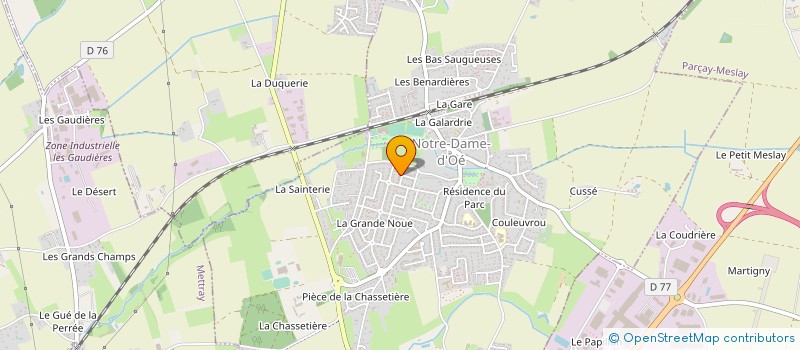 localisation de l'entreprise MADAME CATHERINE LOISEAU  NOTRE-DAME-D'OE