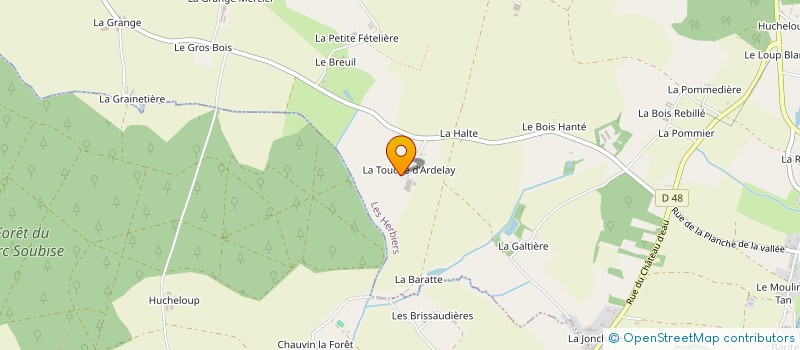 localisation de l'entreprise MADAME CATHERINE LOIZEAU  LES HERBIERS