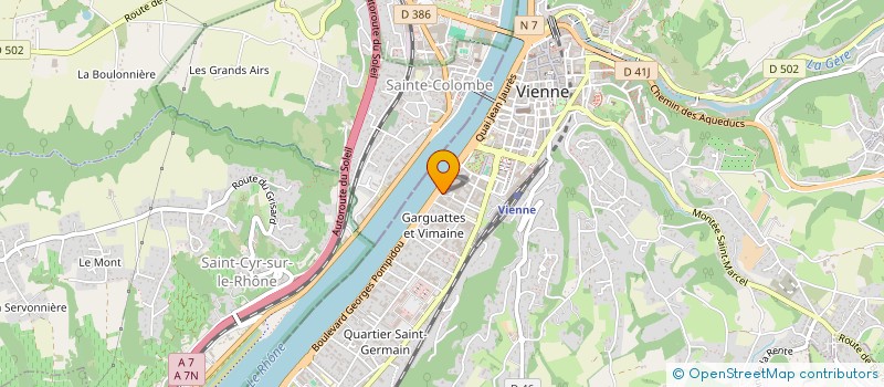 localisation de l'entreprise MADAME CATHERINE LUCAS  VIENNE