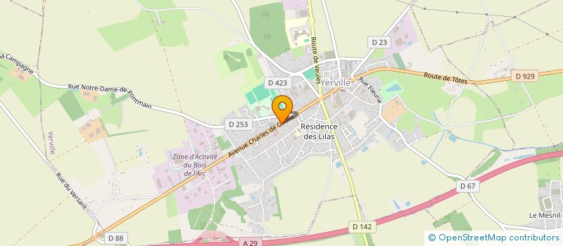 localisation de l'entreprise MADAME CATHERINE LUCAS  YERVILLE