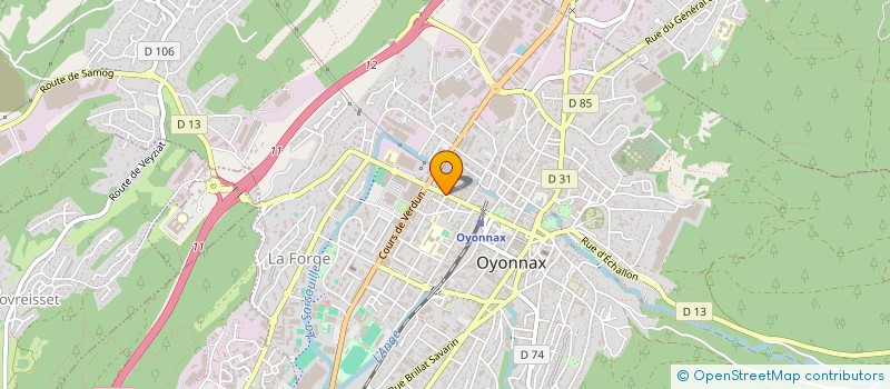 localisation de l'entreprise MADAME CATHERINE MAGNIN à OYONNAX