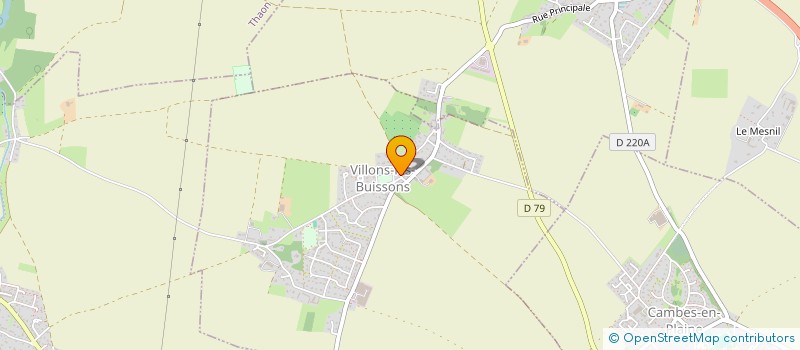 localisation de l'entreprise MADAME CATHERINE MAILLOT  VILLONS-LES-BUISSONS