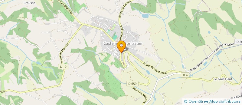 localisation de l'entreprise MADAME CATHERINE MAINGARD  CASTELNAU-MONTRATIER