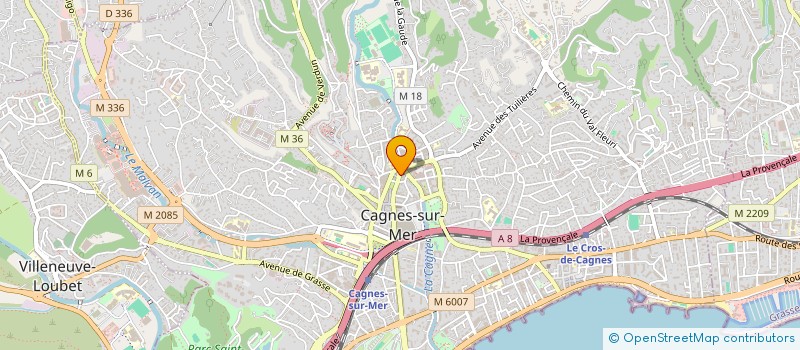 localisation de l'entreprise MADAME CATHERINE MAISONNEUVE à CAGNES-SUR-MER