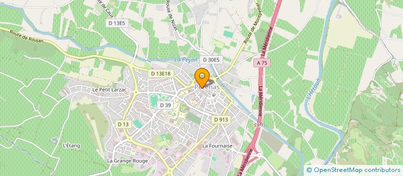 localisation de l'entreprise MADAME CATHERINE MALARD à PEZENAS