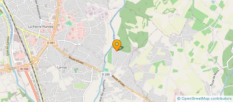 localisation de l'entreprise MADAME CATHERINE MALEVAL  SAINT-HILAIRE-DE-BRETHMAS