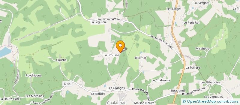 localisation de l'entreprise MADAME CATHERINE MALIER  CHALAGNAC