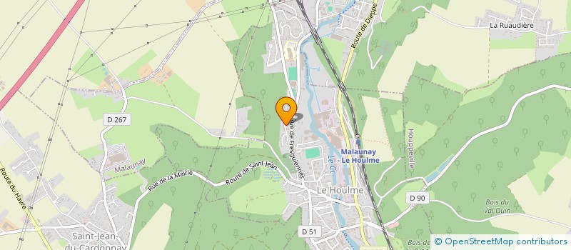 localisation de l'entreprise MADAME CATHERINE MALLET  HOUPPEVILLE