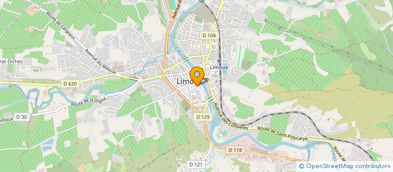 localisation de l'entreprise MADAME CATHERINE MANGIN à LIMOUX