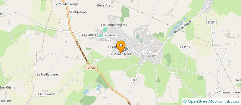 localisation de l'entreprise MADAME CATHERINE MANINI  FROSSAY