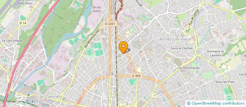 localisation de l'entreprise MADAME CATHERINE MANTILLERI à ANNECY