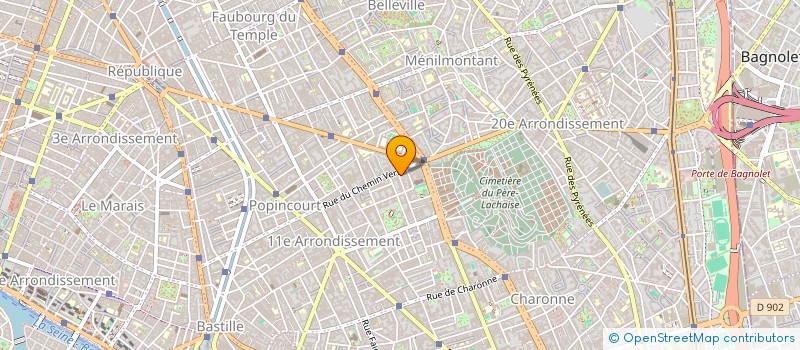 localisation de l'entreprise MADAME CATHERINE MARCELIN  PARIS