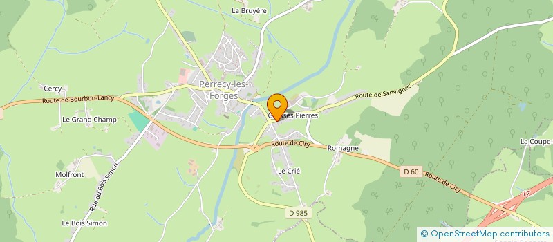 localisation de l'entreprise MADAME CATHERINE MARECHAL  PERRECY-LES-FORGES