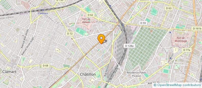 localisation de l'entreprise MADAME CATHERINE MARIEL  CHATILLON