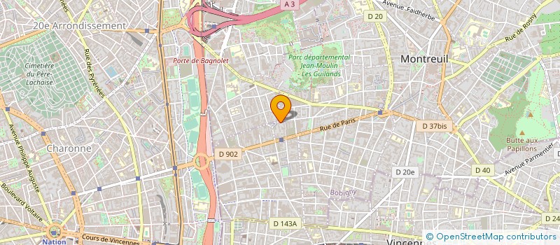 localisation de l'entreprise MADAME CATHERINE MARIETTE à MONTREUIL