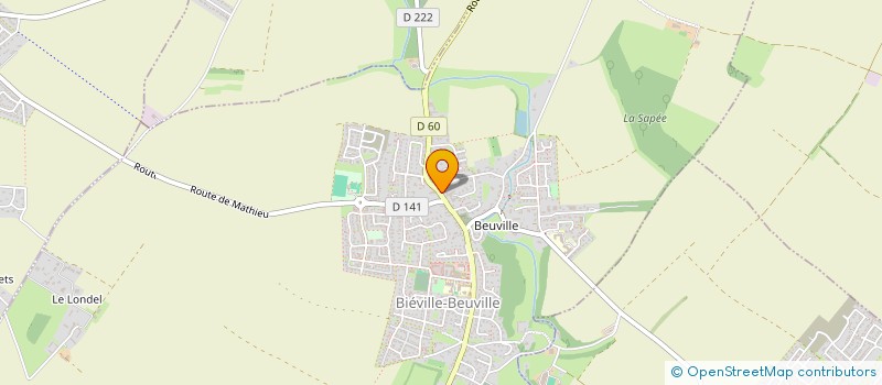 localisation de l'entreprise MADAME CATHERINE MARLIER-RIQUIER  BIEVILLE-BEUVILLE