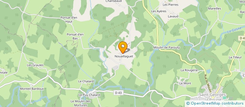 localisation de l'entreprise MADAME CATHERINE MARTIN à SAINT-GEORGES-LA-POUGE