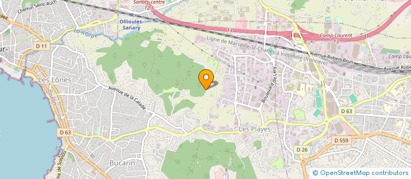 localisation de l'entreprise MADAME CATHERINE MARTIN à SIX FOURS LES PLAGES