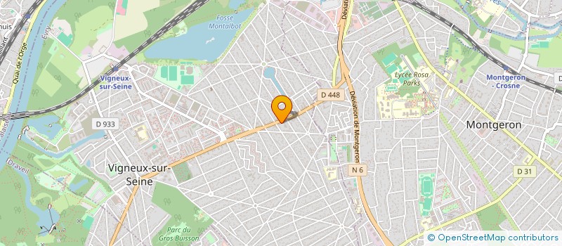 localisation de l'entreprise MADAME CATHERINE MARTIN  VIGNEUX-SUR-SEINE