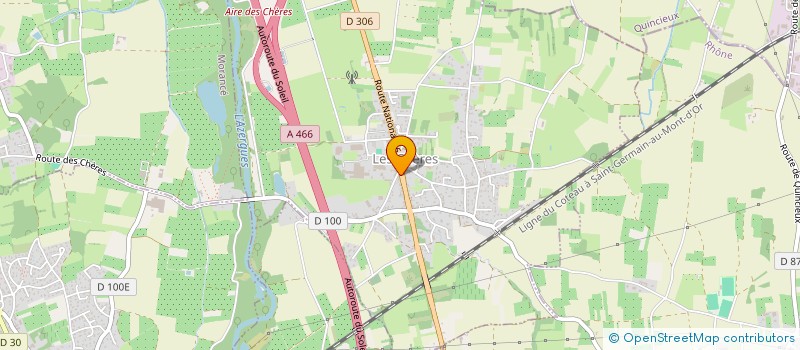 localisation de l'entreprise MADAME CATHERINE MARTIN  CHAMPAGNE-AU-MONT-D'OR